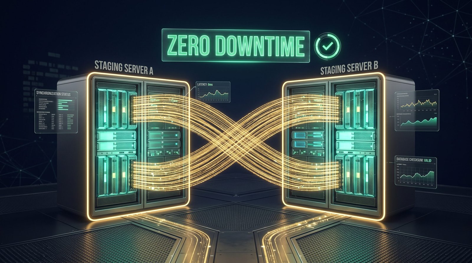 Isolated Staging Sandbox Environment and Zero Downtime Database Migration
