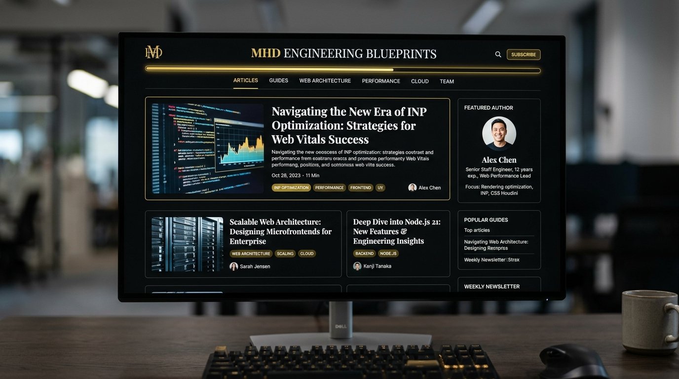 MHD Engineering Blueprints - Web Architecture Publication
